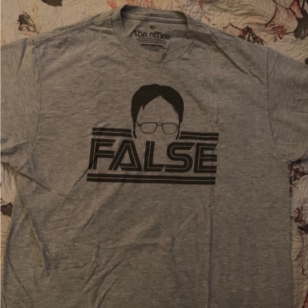 The Office Dwight “FALSE” Graphic Shirt XL